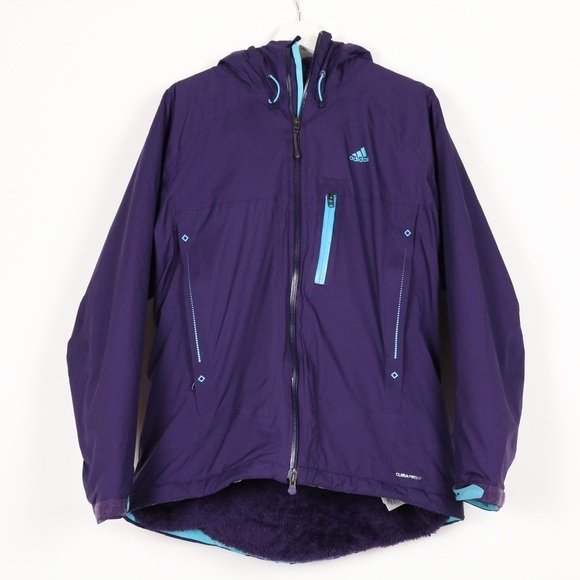 Adidas Purple Fuzzy Lined Winter Jacket - Picture 1 of 9